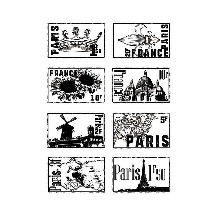 Crafters Companion Clear Stamps - Parisian Collection French Stamps