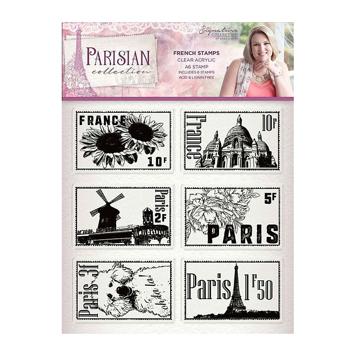 Crafters Companion Clear Stamps - Parisian Collection French Stamps