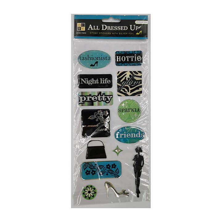 DCWV Stickers All Dressed Up - Modern 2