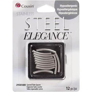 Cousin Stainless Steel Elegance - Curved Tube Spacer 21 mm