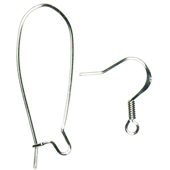 Cousin Basic Metal Findings - Silver Earring Wire Mix
