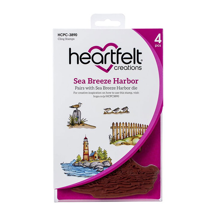 Heartfelt Creations Rubber Stamp Set - Sea Breeze Harbor