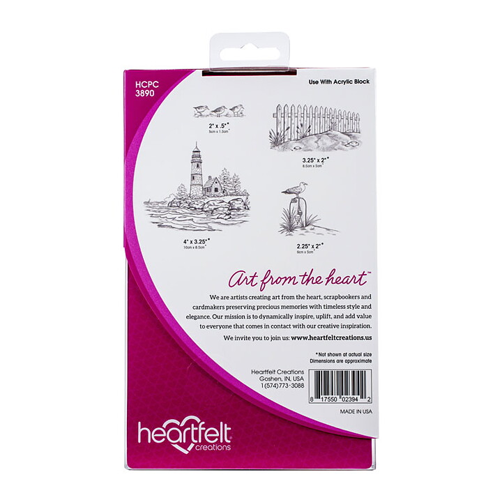 Heartfelt Creations Rubber Stamp Set - Sea Breeze Harbor