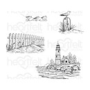 Heartfelt Creations Rubber Stamp Set - Sea Breeze Harbor