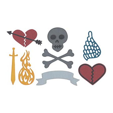 Quickutz Dies 4x4 - Tattoo Art REV-0095-D