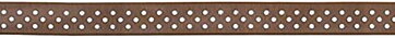 American Crafts Ribbon Ruban Premium - Sheer W/Dots  Coffee W/White