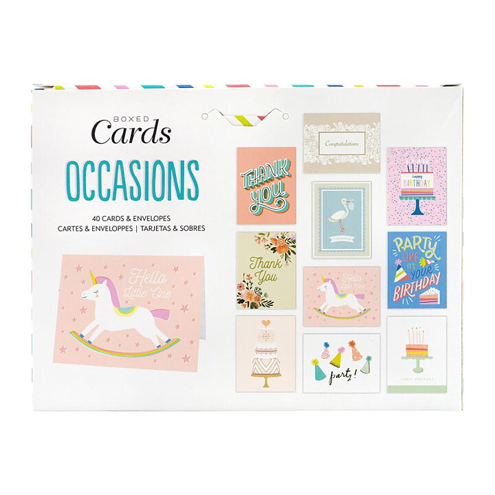 American Crafts Cards & Envelopes A2 W/Envelopes 4"X6" - Occasions