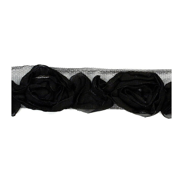 American Crafts Ribbon Ruban Premium - Rose Black