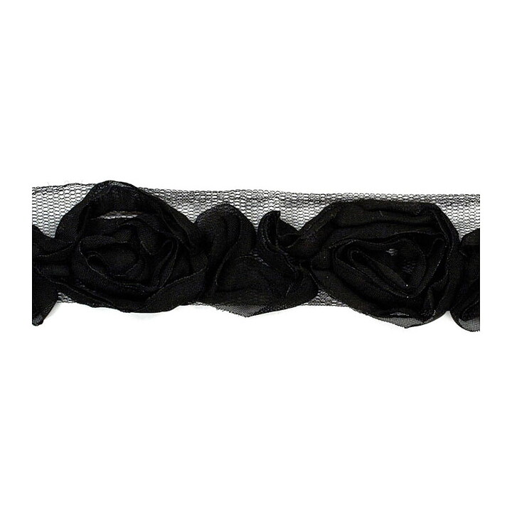 American Crafts Ribbon Ruban Premium - Rose Black