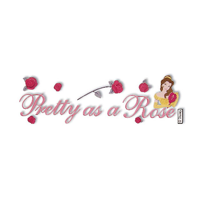 EK Success Disney Dimensional Stickers Title - Pretty As A Rose