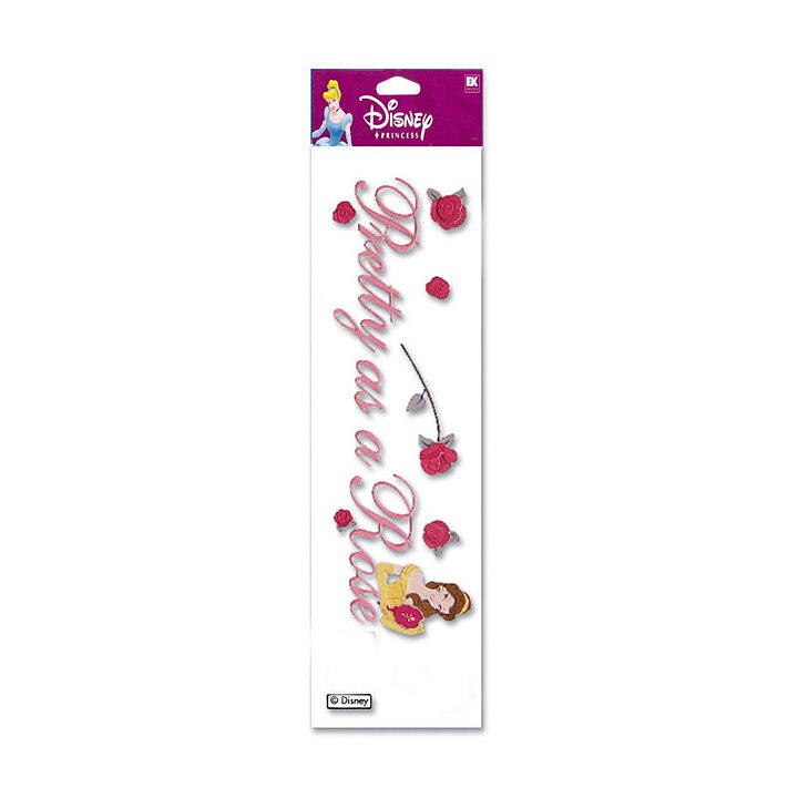 EK Success Disney Dimensional Stickers Title - Pretty As A Rose