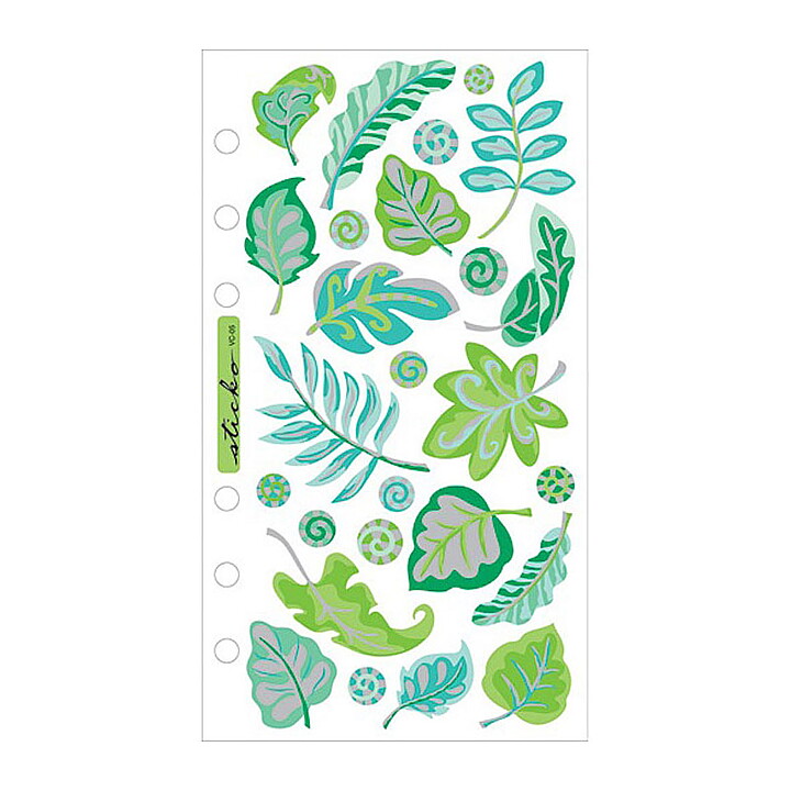 EK Success Sticko Vellum Stickers - Leafy Leaves