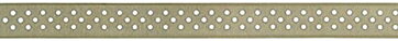 American Crafts Ribbon Ruban Premium - Sheer W/Dots  Olive W/White