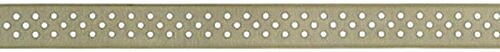 American Crafts Ribbon Ruban Premium - Sheer W/Dots  Olive W/White