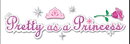 EK Success Disney Dimensional Stickers Title - Pretty As A Princess