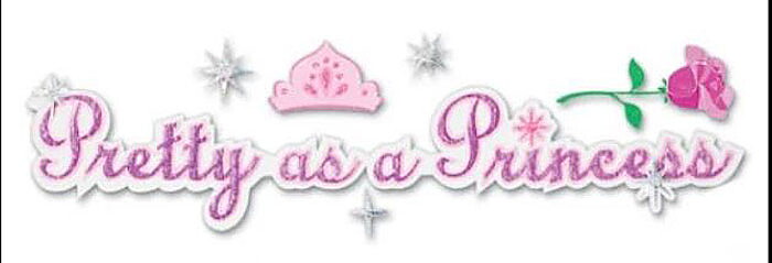 EK Success Disney Dimensional Stickers Title - Pretty As A Princess