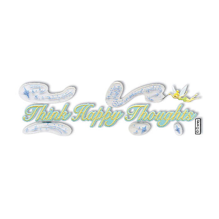 EK Success Disney Dimensional Stickers Title - Think Happy Thoughts