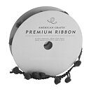 American Crafts Ribbon Ruban Premium - Pom Pom Blac