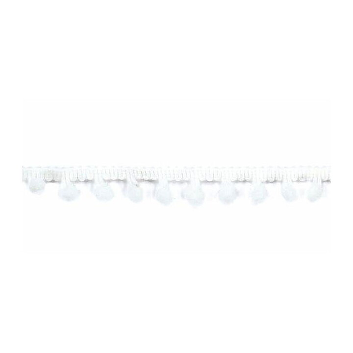 American Crafts Ribbon Ruban Premium - Pom Pom White