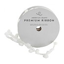 American Crafts Ribbon Ruban Premium - Pom Pom White