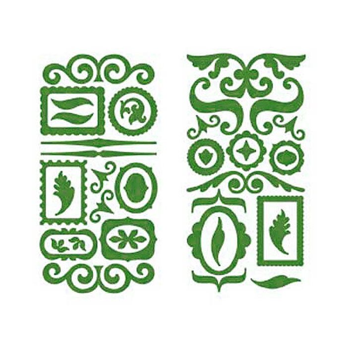 American Crafts Thickers Chipboard Stickers - Accents Shape Green