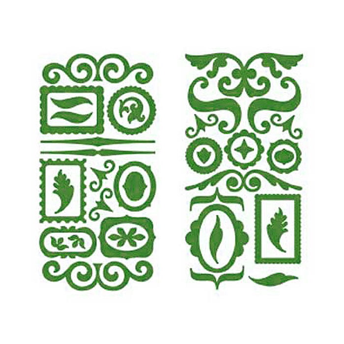 American Crafts Thickers Chipboard Stickers - Accents Shape Green