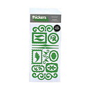 American Crafts Thickers Chipboard Stickers - Accents Shape Green