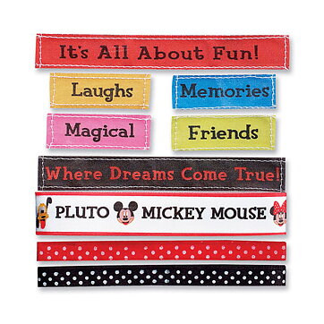 EK Success Disney Ribbons & Adhesive Labels - Mickey