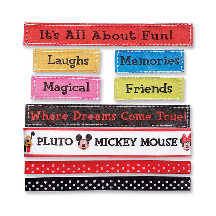 EK Success Disney Ribbons & Adhesive Labels - Mickey