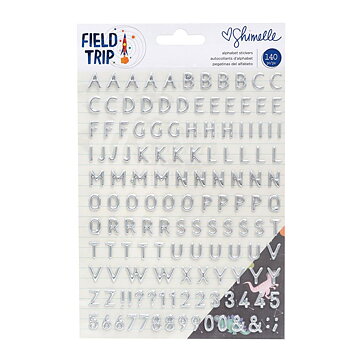 American Crafts Mini Alpha Puffy Stickers - Field Trip