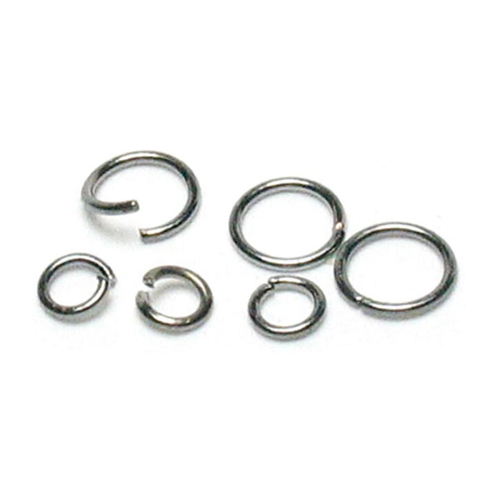 Cousin Basic Metal Findings - Gunmetal Jump Rings 4 - 6 mm