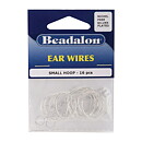 Beadalon Ear Wire Beading Hoops. 20 mm