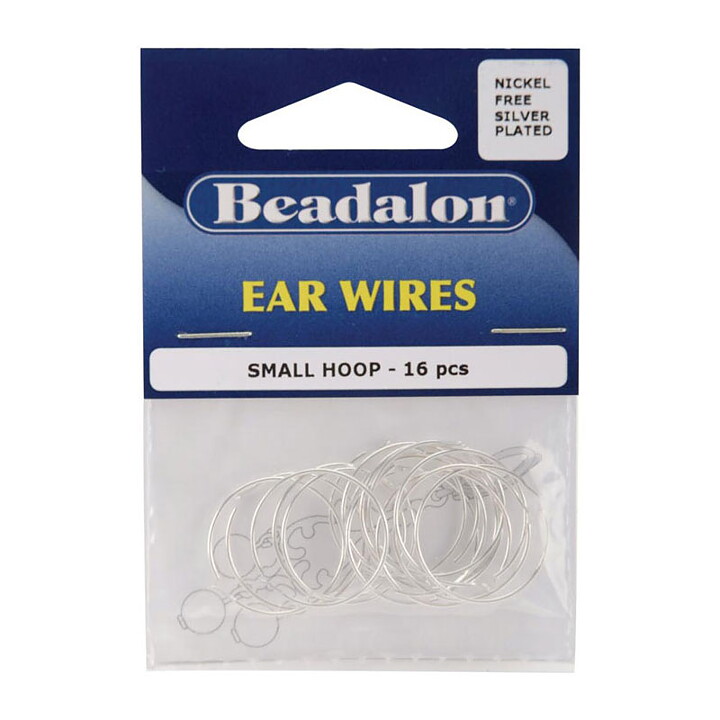 Beadalon Ear Wire Beading Hoops. 20 mm