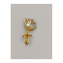Brooch - Rose with Rhinestones