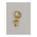 Brooch - Rose with Rhinestones