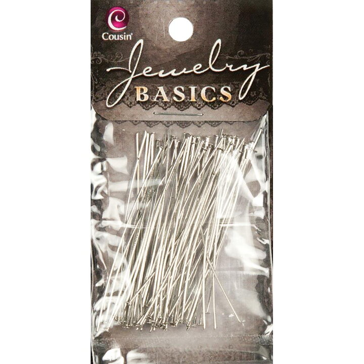 Cousin Basic Metal Findings - Silver Head Pin 51 mm