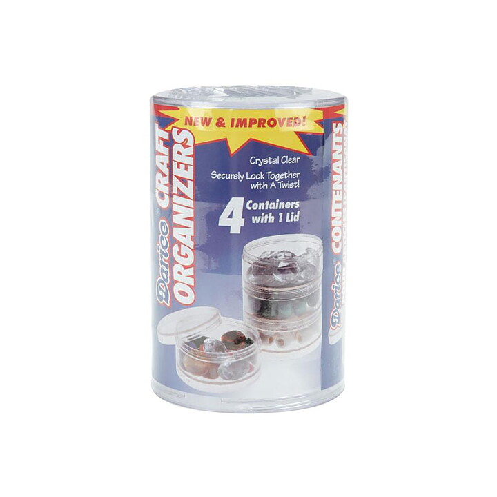 Darice Mini Stackable Plastic Craft Containers 