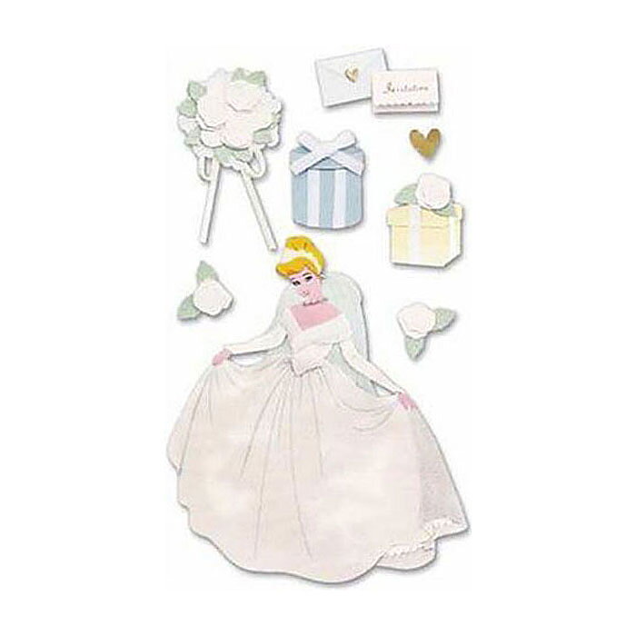 EK Success Disney Dimensional Stickers Large - The Bride