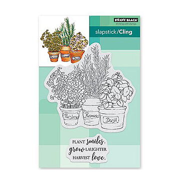 Penny Black Rubber Stamps Slapstick - Herb Garden