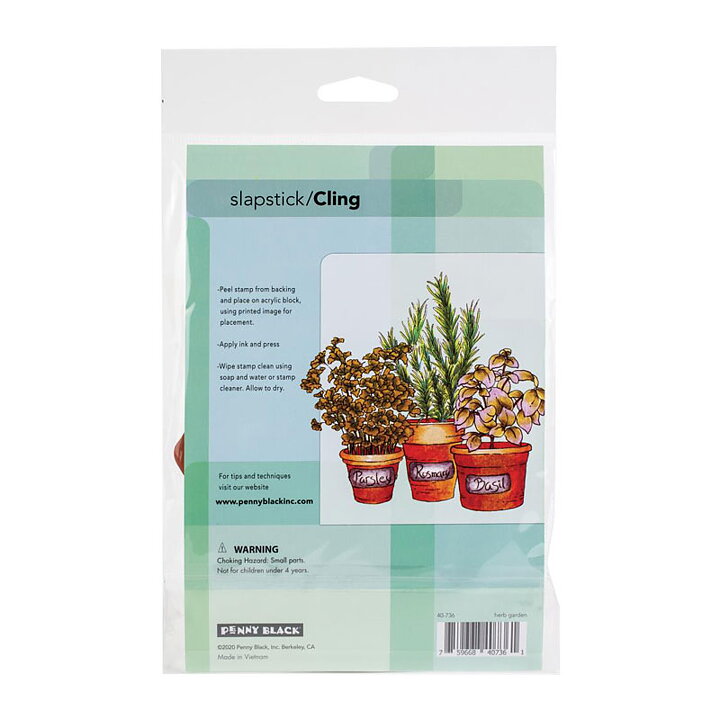 Penny Black Rubber Stamps Slapstick - Herb Garden
