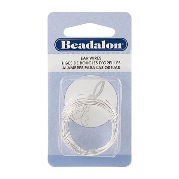 Beadalon Ear Wire Beading Hoops. 30 mm