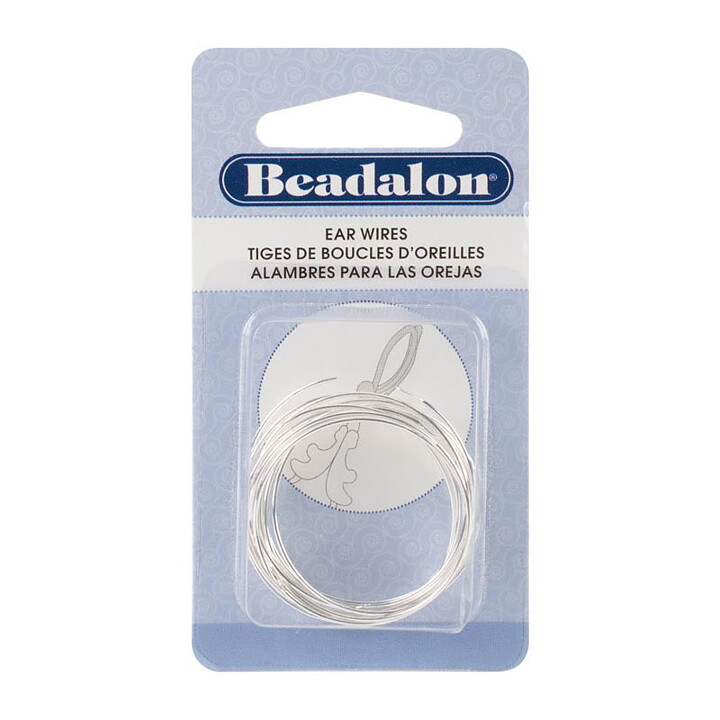 Beadalon Ear Wire Beading Hoops. 30 mm