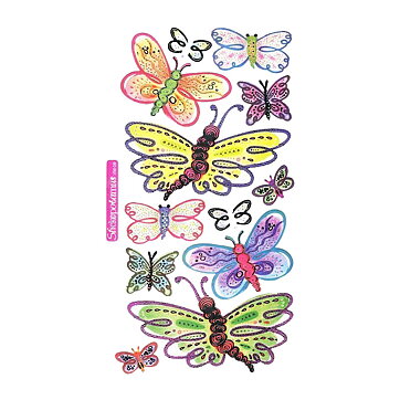 EK Success Sticko Vellum Stickers - Butterflies Sparkling