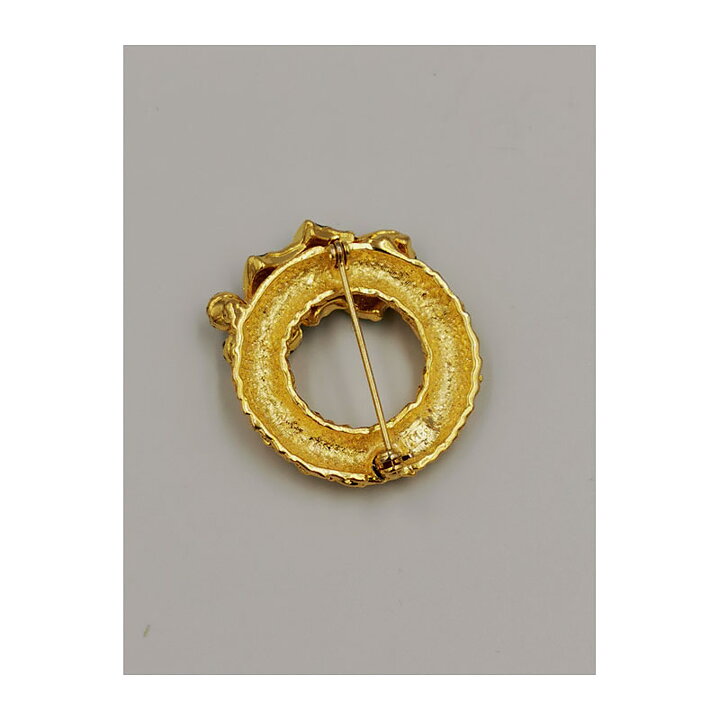 Brooch - Wreath with Rhinestones