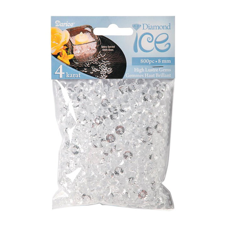 Darice Diamond Ice Gems 8 mm
