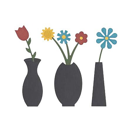Quickutz Dies 4x4 - Flower Arrangements REV-0031-D