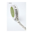 May Arts Printed Ribbon  - Music Notes Ivory 