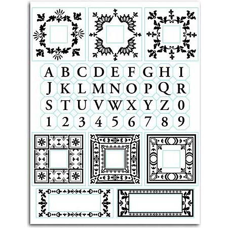 Martha Stewart Clear Stamps - Monogram & Frame