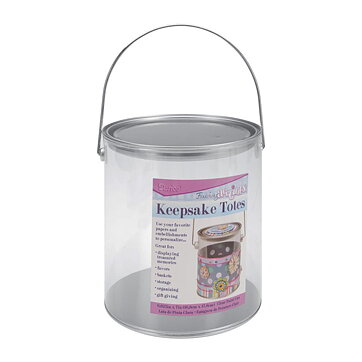 Darice Keepsake Totes Clear Paint Can - Large