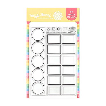 Waffle Flower Clear Stamps - Color Swatches For Watercolors